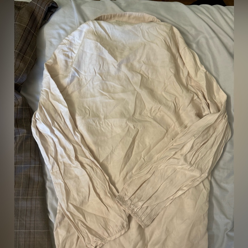 SOLD: Brown dress and cream top set - Picture 6 of 9